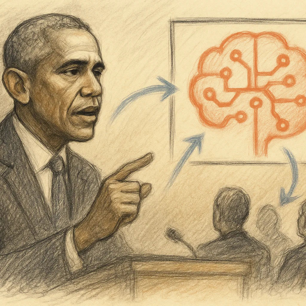 Obama urges Democrats to prioritize AI policy